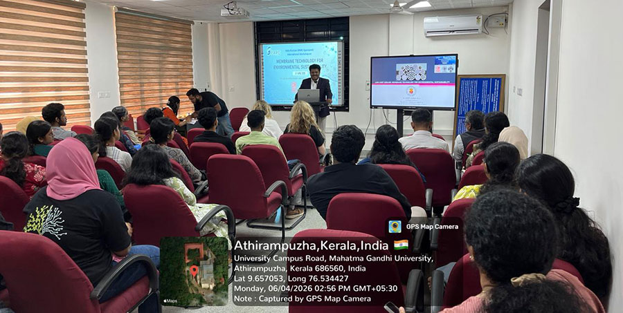 Dr. Vinoth Kumar Raja Invited as Speaker at International SPARC Workshop, Mahatma Gandhi University, Kottayam, India, 2026